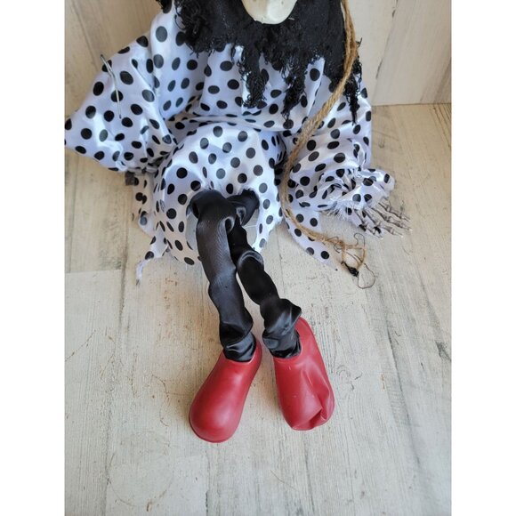 Unique scary swing clown AS IS Halloween hanging prop decor - Picture 2 of 15